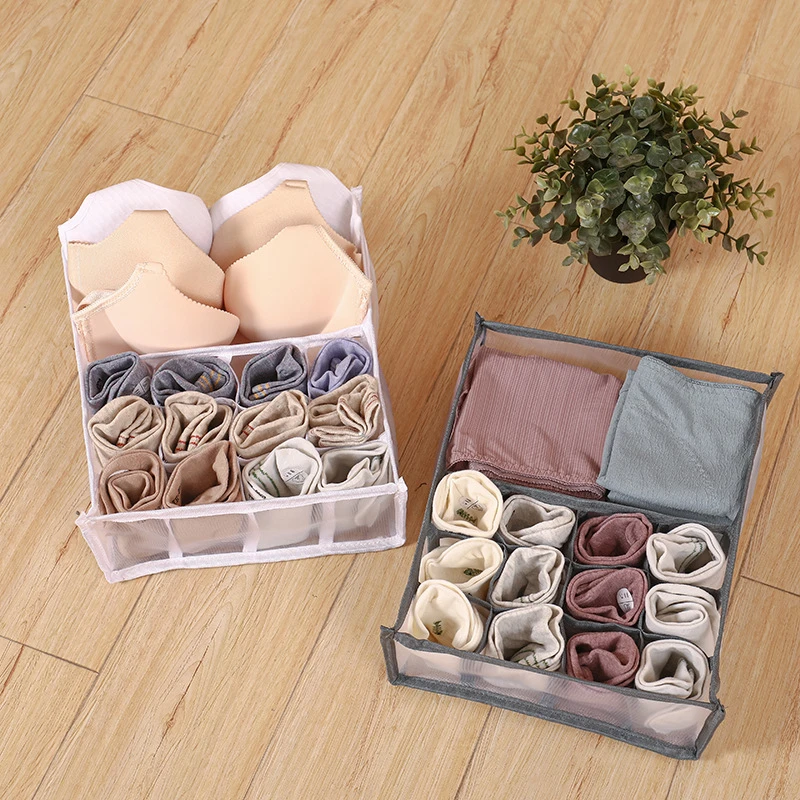 

Underwear Storage Organizer For Clothes Separated Socks Shorts Bra Storage Boxs Dormitory Closet Organizer Drawer Washable