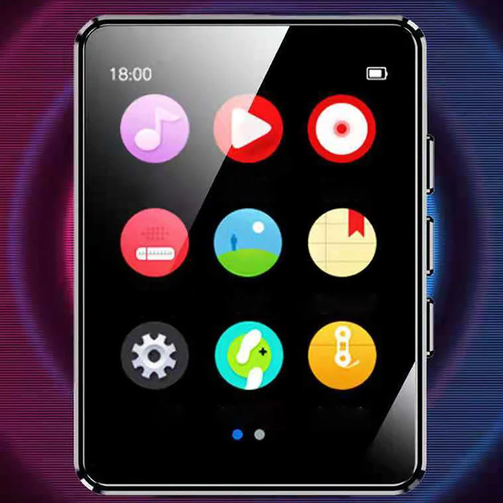 

1.8 Inch Screen MP3 MP4 Player FM Radio Bluetooth-compatible 4.0 MP4 HiFi Player Supports Card with E-Book/Recording for Student