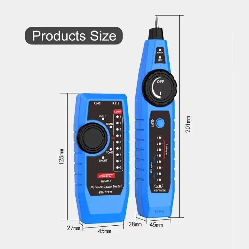 НОВЫЙ ГОРЯЧИЙ тестер сетевого кабеля FANYUE NF-810 Кабельный трекер RJ45 RJ11 Wire Tracer Ethernet LAN