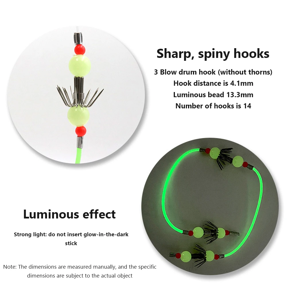 Флуоресцентная приманка-Осьминог для рыбалки