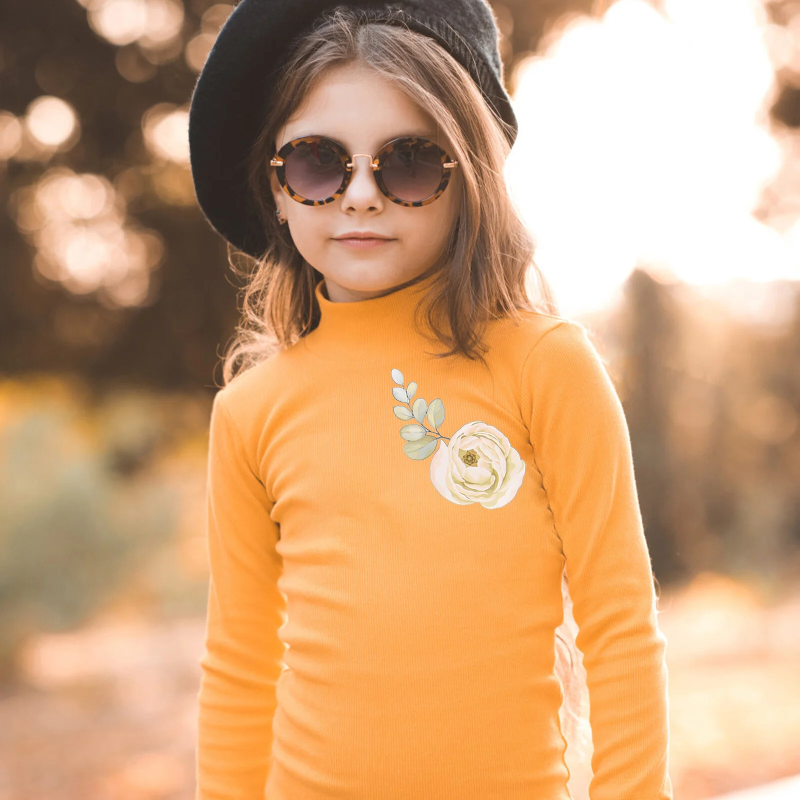 

Kid Stickers Children's Clothing Heat Transfer Appliques Clothes Iron Flower Patches Decals Bird Stickers Pet Film Repair