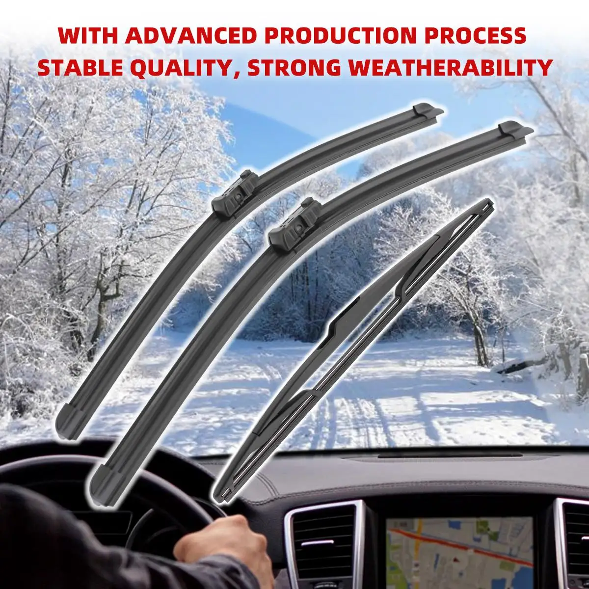 Щетки стеклоочистителя Передние Задние для Alfa Romeo Giulietta 2010-2020 2010 2011 2012 2013 3 шт.