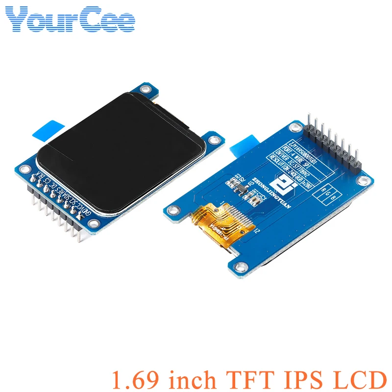 Плата драйвера контроллера ST7789 1 69 TFT LCD IPS цветной экран модуль дюйма интерфейс SPI