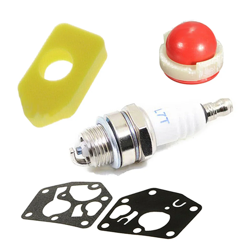 

Primer Bulb Carburetor Diaphragm Gasket Sparks Plug Air Filter For B&S BI697 698369 795083 495770 281082 694394 494408 L7T
