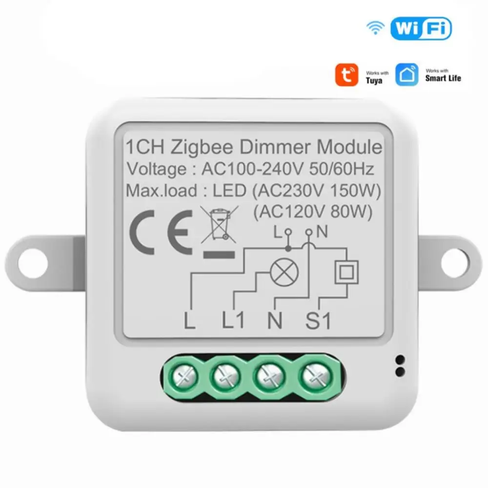 

2023Zigbee Smart Light Switch Module 1/2/3/4Gang Automation Tuya/Smartlife APP Remote Control Work With Google Home Alexa