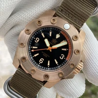 bronze watch steeldive 100bar waterproof sd1948s v2 automatic mechanical watches cool luminous retro hard guy diver wristwatch