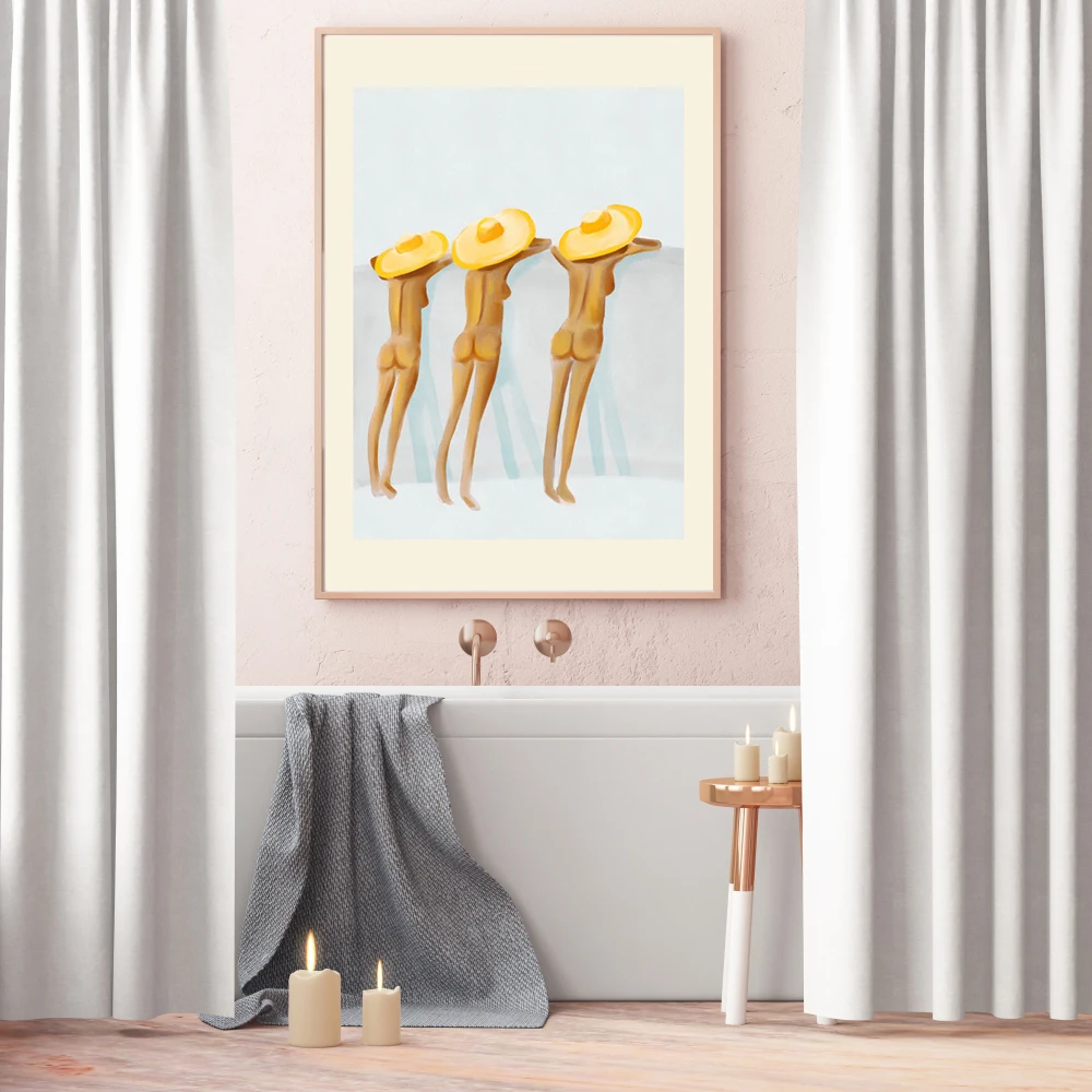 Забавные женские сексуальные принты и плакаты обнаженная девушка Картина на