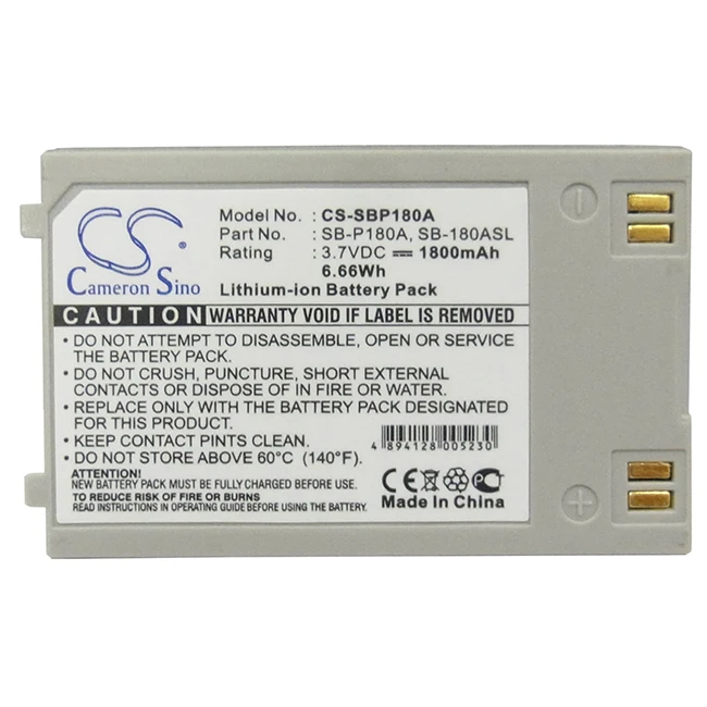 

Аккумулятор CS 1800 мАч для Samsung стандартного телефона