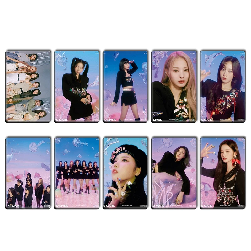 

10Pcs/Set KPOP NMIXX AD MARE Album Photocards LILY HAEWON SULLYOON JINNI BAE JIWOO KYUJIN LOMO Cards Postcard Fans Collection