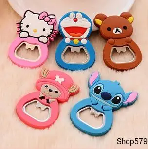 

Creative cartoon multifunction silicone Stainless Steel bottle opener beer fridge openers kitchen tools (can be Fridge Magnet )