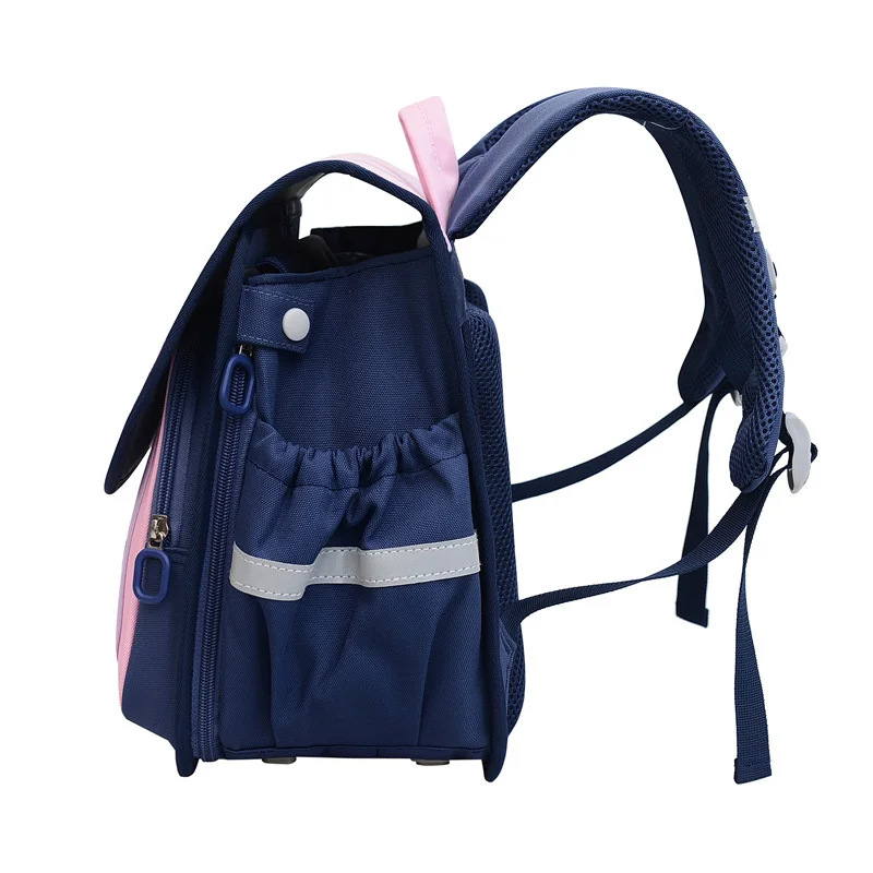 High Quality Kids Primary Schoolbag Cartoon Unicorn Dinosaur Children Backpack Embroidery Pattern Zipper Hasp Boys Girls Bag