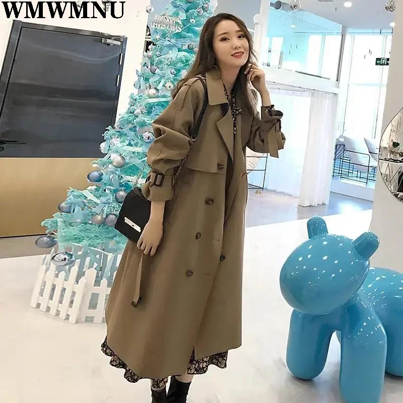 Women's Autumn Clothes Length Coat Temperament Yinglun Belt Trench Coat For Women Fashion Long Sleeve Khaki Trench Coat
