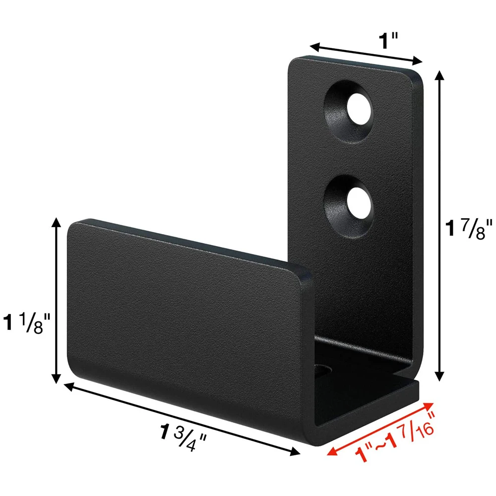 

With Screws Floor Guide Adjustable Barn Door Bathroom Carbon Steel Hardware Home Matte Safety Sliding Wall Mount