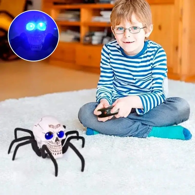

Halloween Skeleton Decor Remote Control Toy Scary Remote Control Skull Spider Light Terrifying Toy Horrible Ghost Wolf Spider