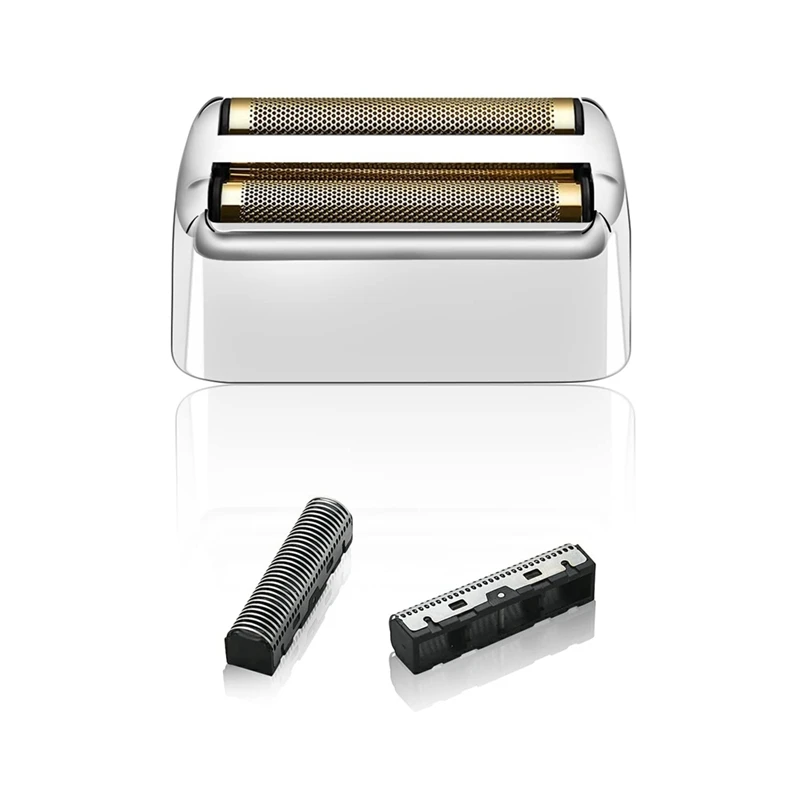 Shaver Replacement Foil And Cutters For Babylisspro Barberology Double FXFS2 Metal Shaver Foil Replacement Silver