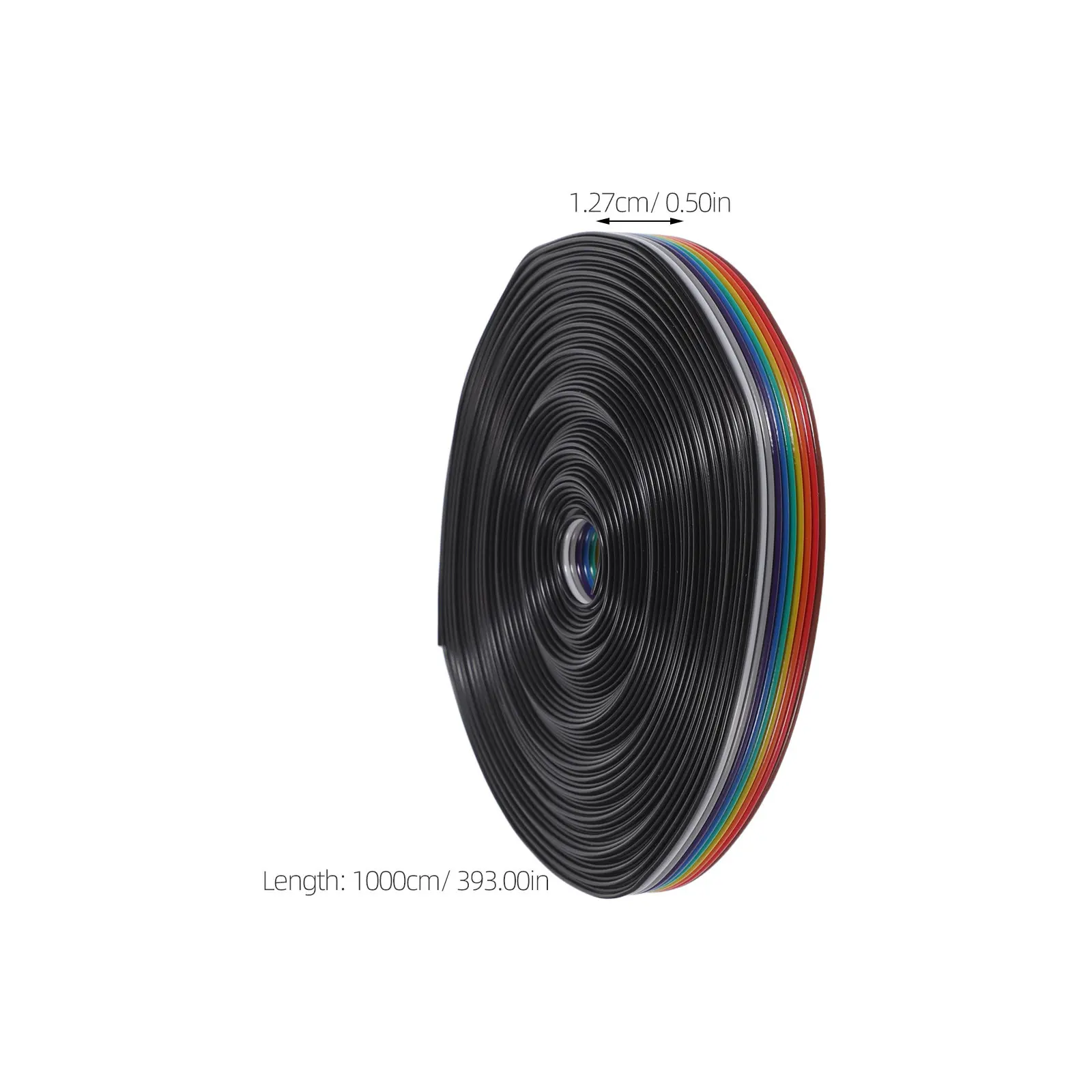 Фото Рулонный плоский ленточный кабель IDC 10P, шаг 2,54 мм, 28AWG, многопиновый, для промышленных электрических проектов, длинный, в рулоне №4