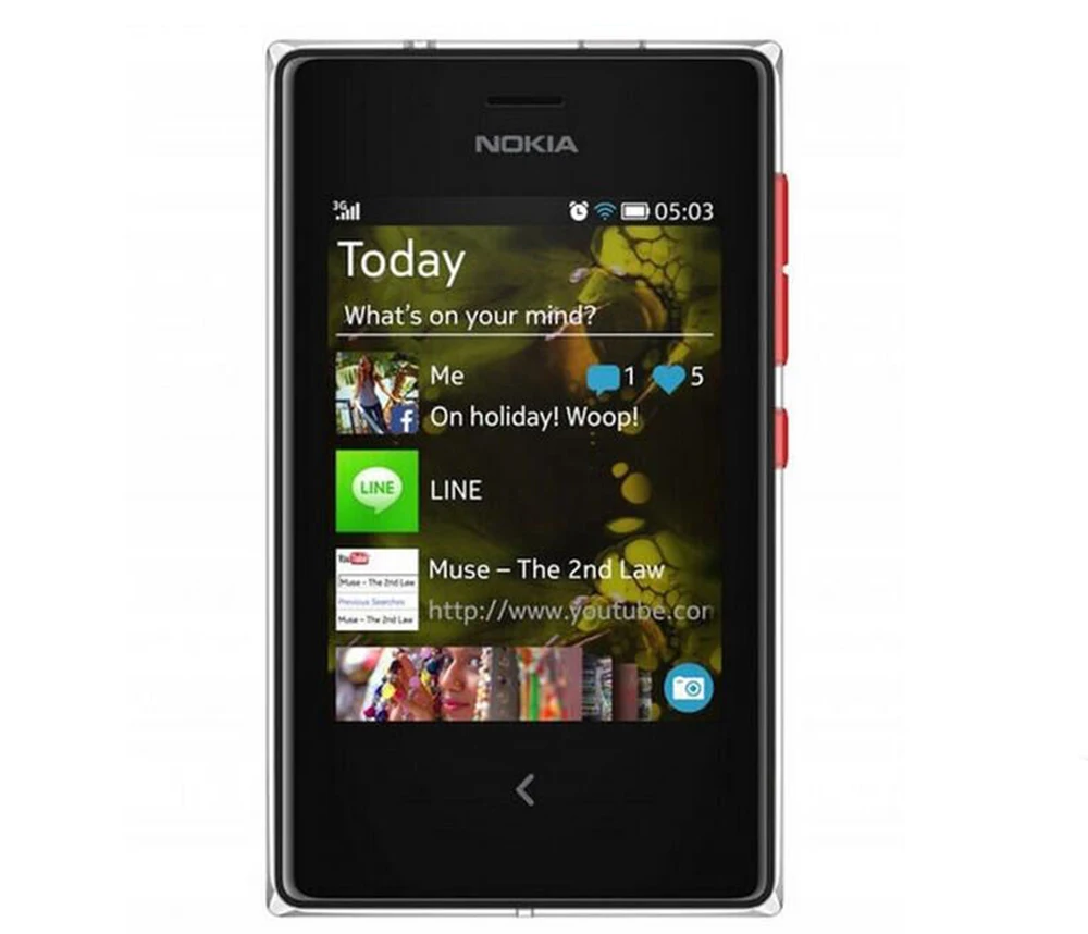 Оригинальный разблокированный Восстановленный телефон Nokia Asha 502 стандарта GSM