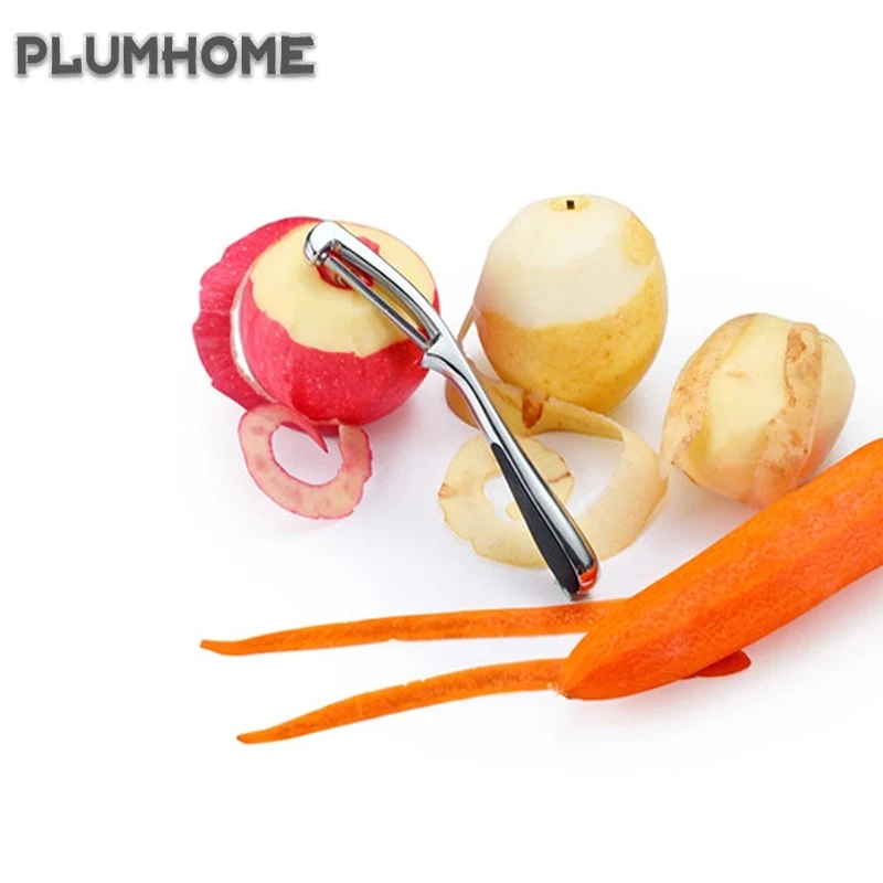 Кухонная Овощечистка из нержавеющей стали Премиум поворотный инструмент для