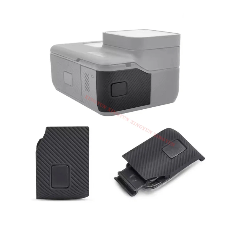 Фото Крышка боковой двери камеры для GoPro Hero7, черные запасные части для порта USB-C-для GoPro 7, черная крышка боковой двери, сменные аксессуары №3