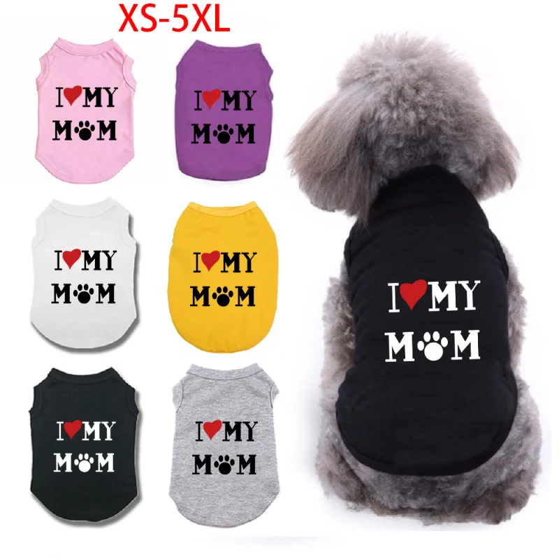 

Spring Autumn Dog Fashion Love Letter Dog Vest Golden Hair Teddy Pet Vest Large Medium Puppy Clothes Pet Clothes Dog Clothing