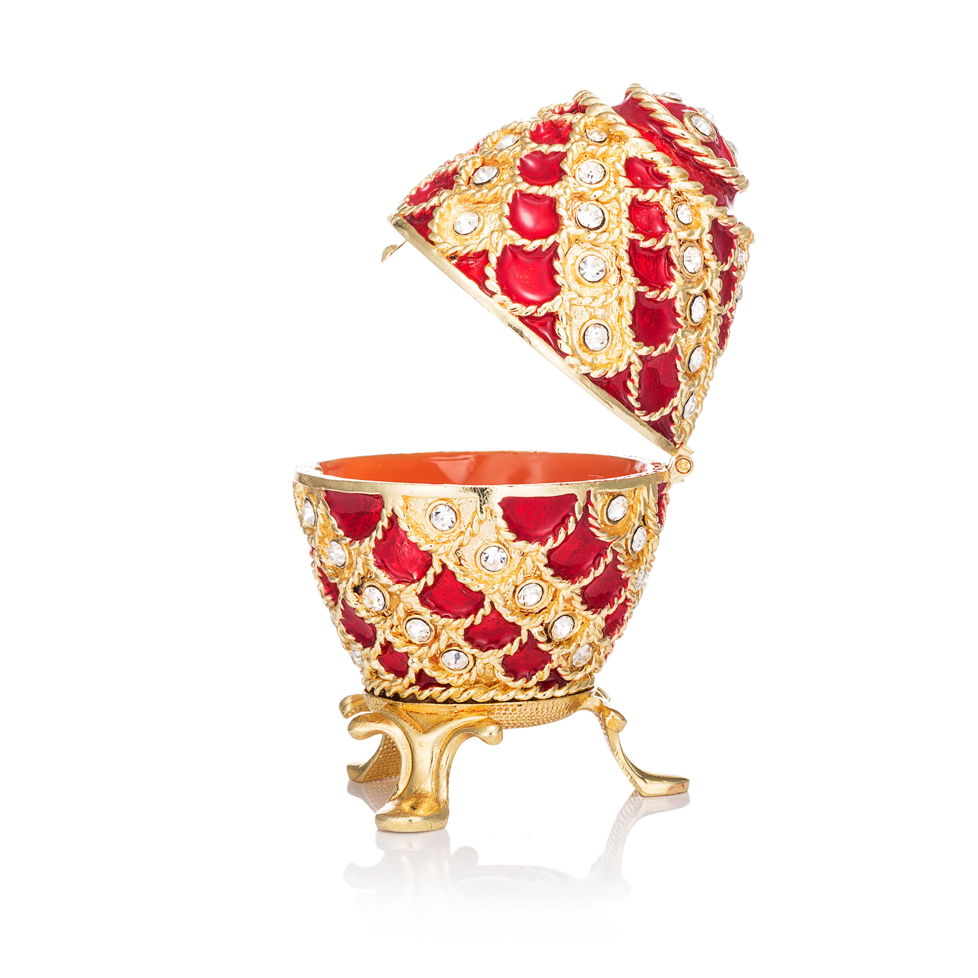 QIFU элегантное красное яйцо для ювелирных коробок подарок