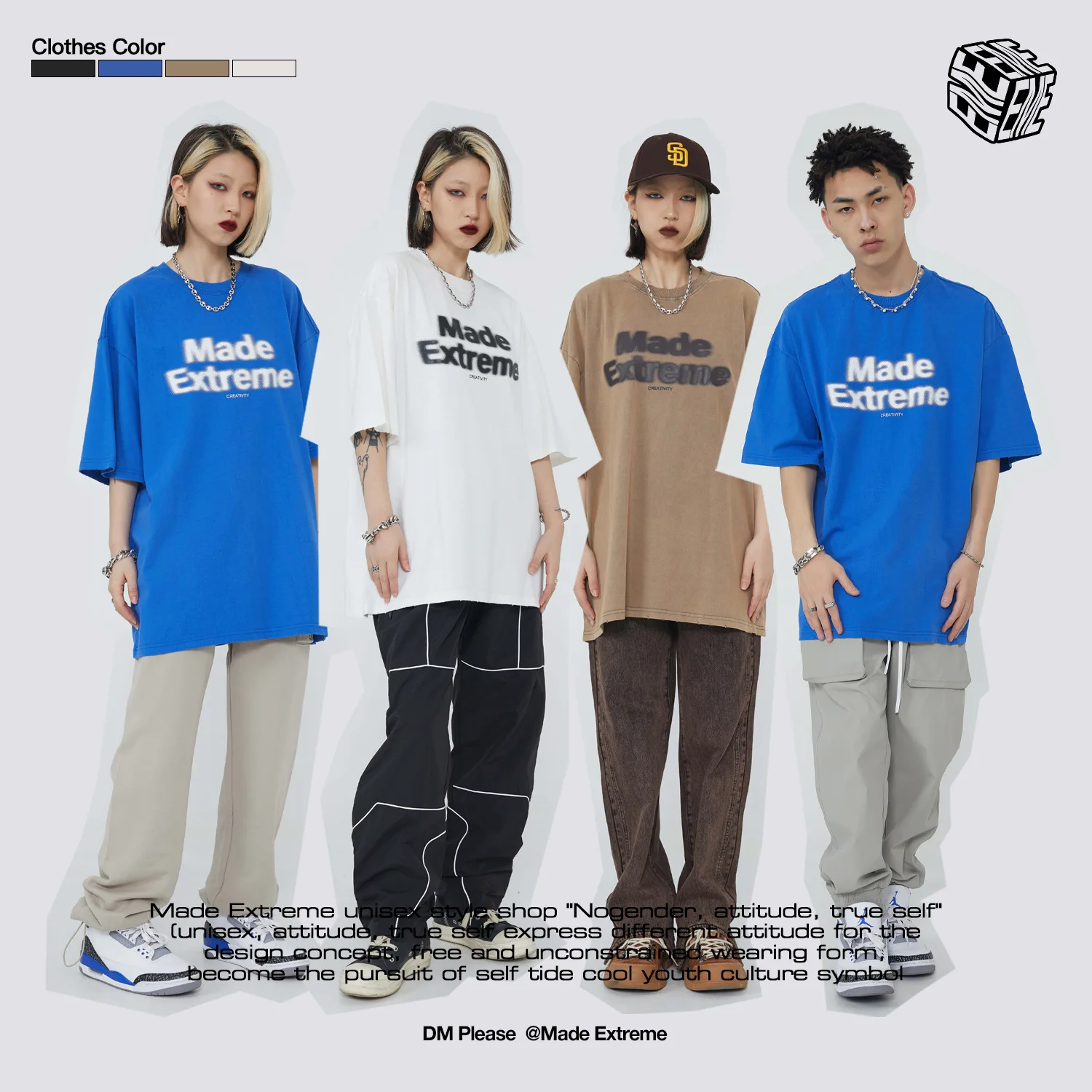 

Made Extreme oversized t shirt 2022 summer Tops Tees retro t shirt goth clothes harajuku graphic t shirts dropshipping