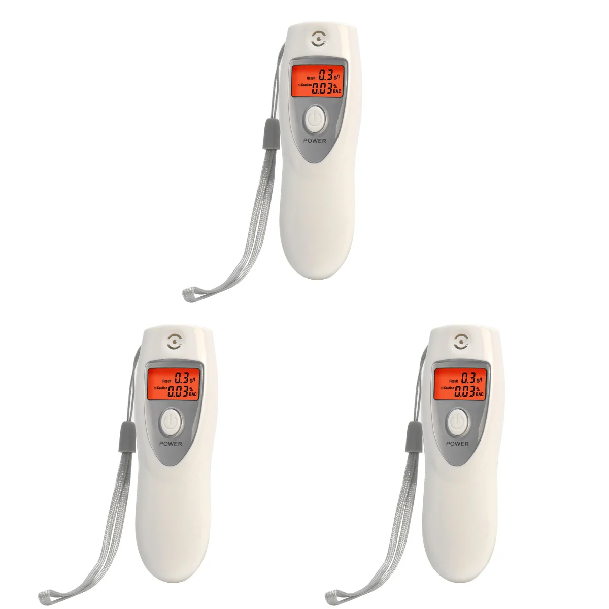 

3pcs Portable LCD Digital Breath Analyser Breathalyzer Tester Inhaler Meters