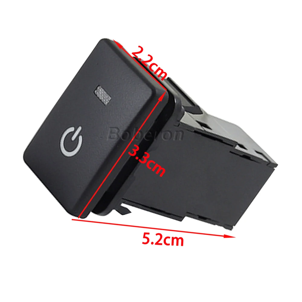 Автомобильная светодиодная кнопка включения/выключения питания с проводом для