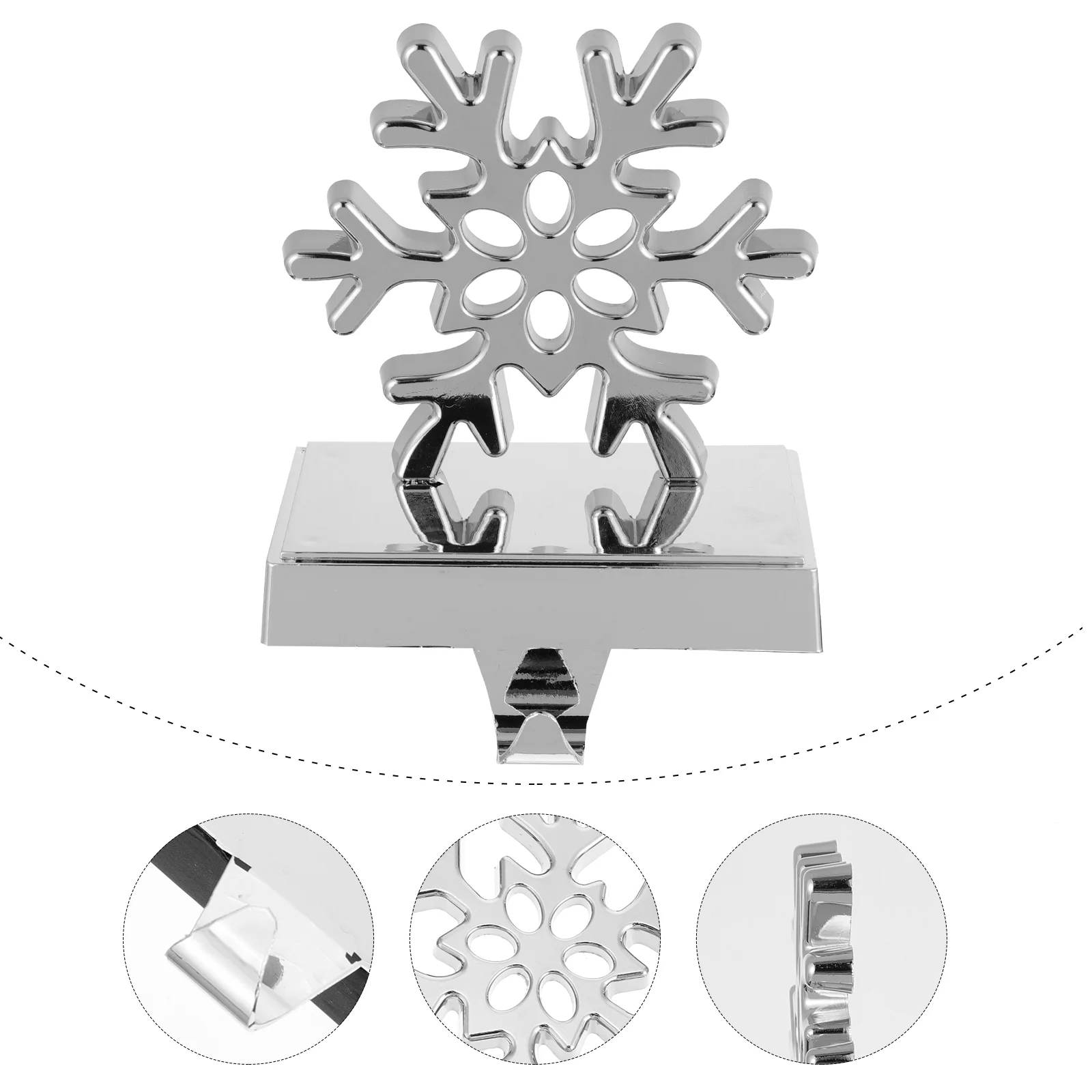 

1pc Fireplace Stocking Hanger Xmas Stocking Hanger Stocking Holders for Mantle Christmas Fireplace Decor Mantel Stocking Hanger