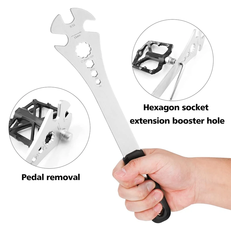BIKERSAY 2 шт. ключ для велосипедных педалей гаечный снятия велосипеда с удлиненной