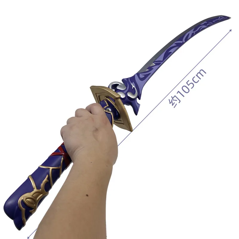 

100/80cm Game Genshin Impact Project Diluc Ragnvindr Sword Weapon End Of The Wolf Sword Cosplay Props Safety PU Model Gift