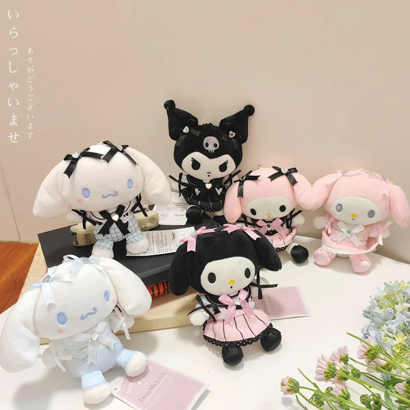 

Sanrio Kawali Kuromi Hello Kitty My Melody Cinnamoroll Подушка плюшевый брелок Аниме детская игрушка мультяшная коллекция для Хэллоуина