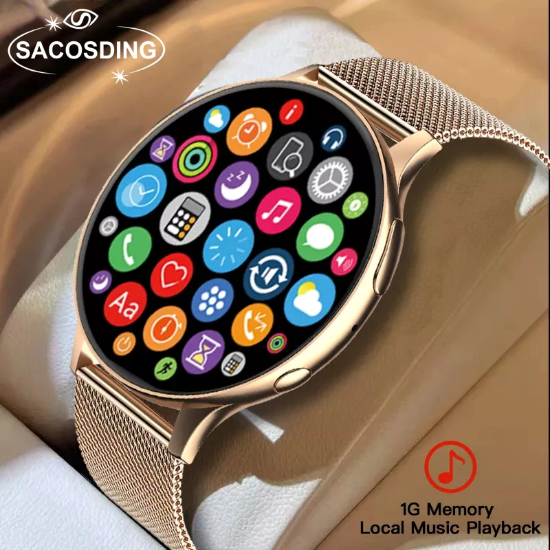 

2022 New NFC Smart Watch Men Support Recording 1G Local Music Playback Bluetooth Answer Call Watches Women Waterproof Smartwatch