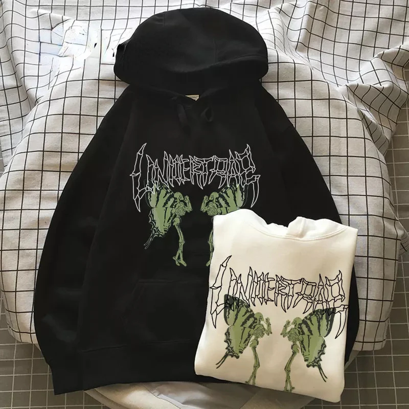 

y2k hoodies sudaderas sweatshirts Women Skeleton Pullover Sweatshirt Top Skulls Hoody Print HipHop Punk Harajuku Casual Streetw