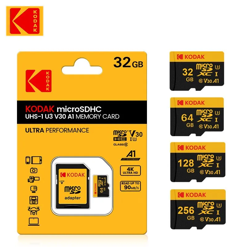 Карта памяти Micro SD 32 ГБ/64 ГБ/128 ГБ/256 ГБ