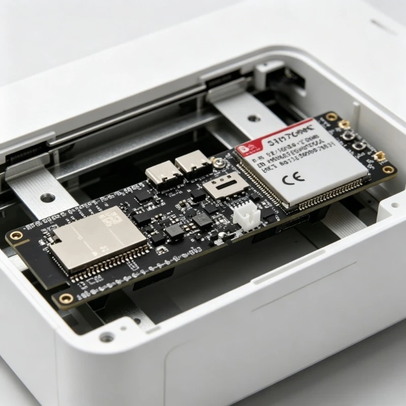 Фото Плата разработки на базе чипа ESP32 с 4G LTE CAT4, USB-модемом, Wi-Fi, Bluetooth, аккумулятором 18650 и солнечной зарядкой №3