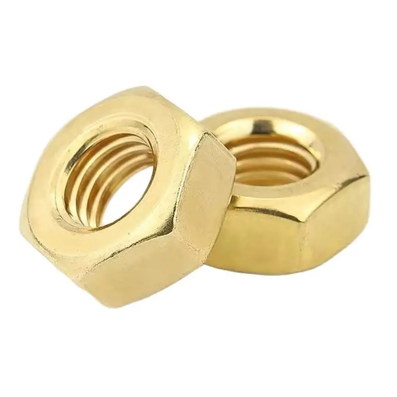 Hexagon Brass Full Hex Nuts M1 M1.4 M1.6 M2 M2.5 M3 M4 M5 M6 M8 M10 M12 M14 M16 M18 M20 M22 M24 M27 M30 M33 M36 M48