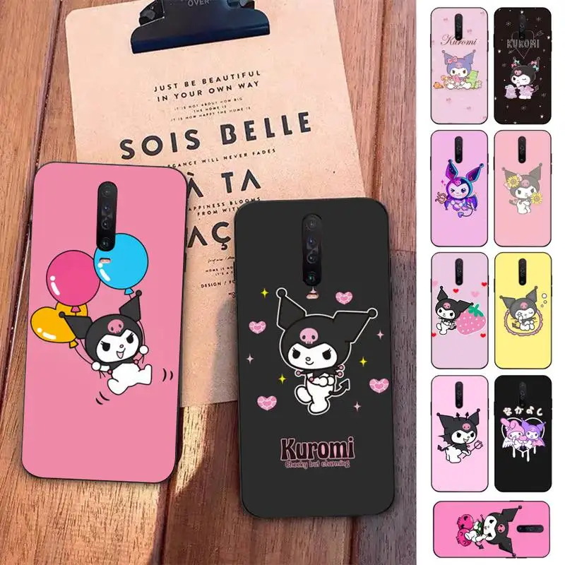 

BANDAI Kuromi Phone Case for Redmi 5 6 7 8 9 A 5plus K20 4X S2 GO 6 K30 pro