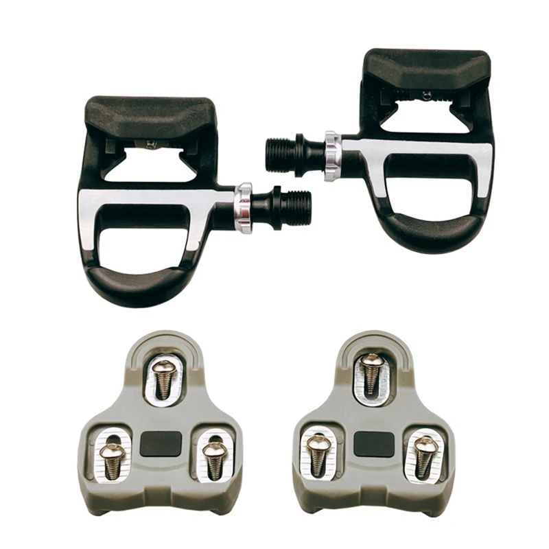 

Hot AD-Ultralight Road Bicycle Pedals Aluminum Alloy Composite Self Locking Pedal With Cycling Shoes Cleats For Keo