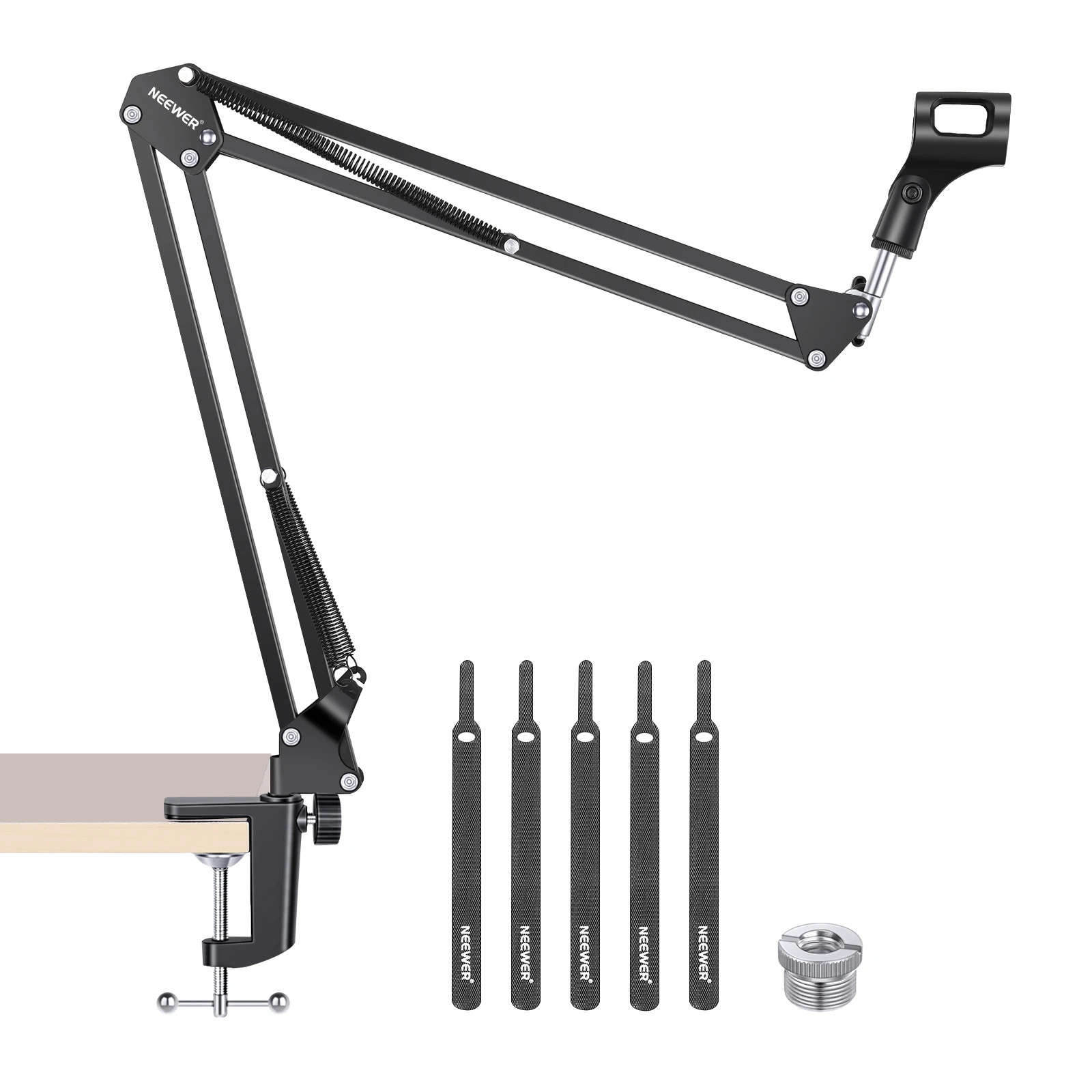 

NEEWER Adjustable Microphone Suspension Boom Scissor Arm Stand, Mic Stand for Radio and TV Stations,For Blue Yeti Snowball Yeti