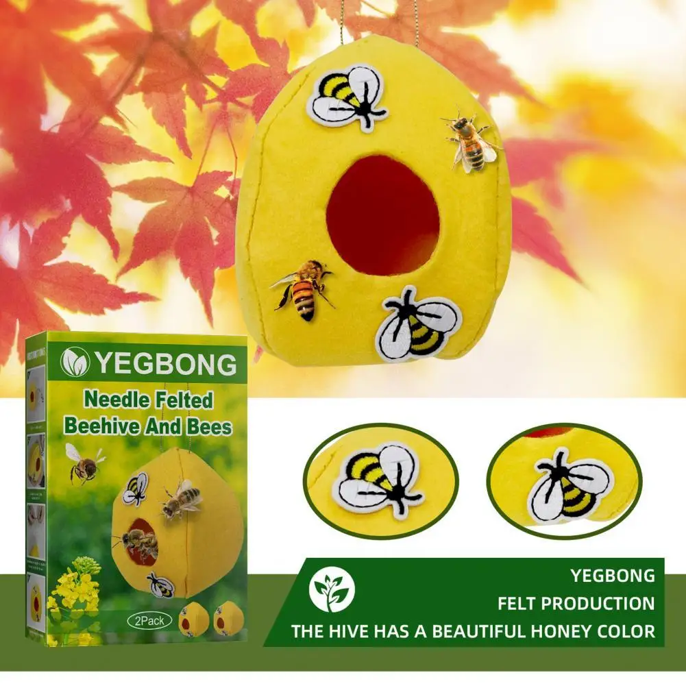 

2Pcs/Box Useful Beekeeping Box Hangable Professional Beehive Easy to Clean Bee Feeder
