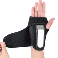 adjustable fitness weight lift hand brace sport wristband safe steel wrist support splint arthritis sprains strain hand bandage