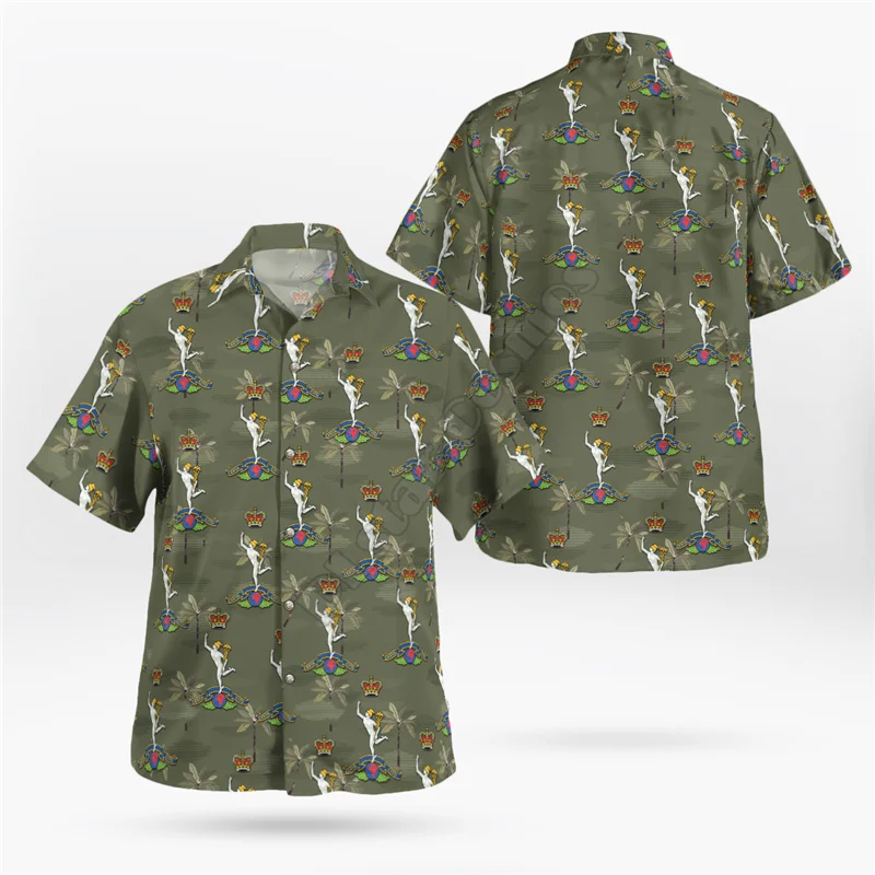 Hawaii Shirt Beach Summer Hawaiian Style Fire Engine 3D All Over Printed Men's Shirt Women Tee hip hop shirts 03