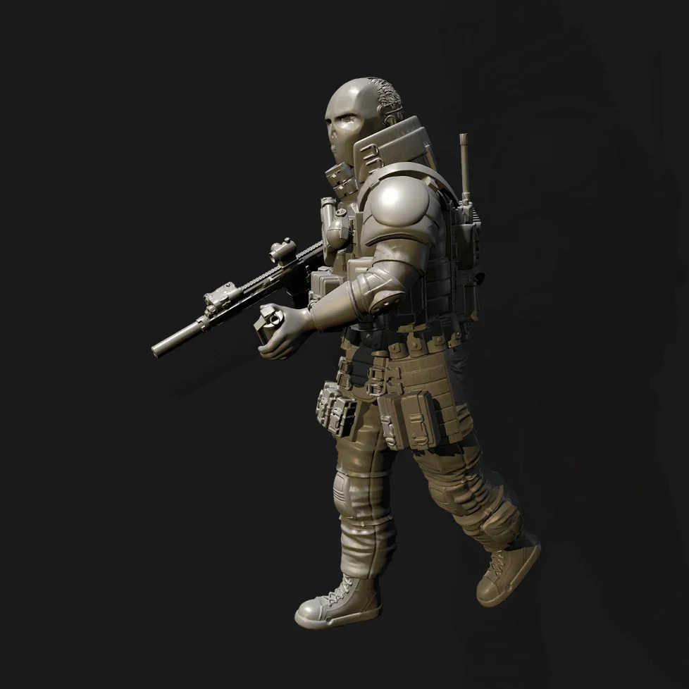 Высота Мужчины 38 мм 50 75 наборы моделей солдат из смолы бесцветные и самособранные