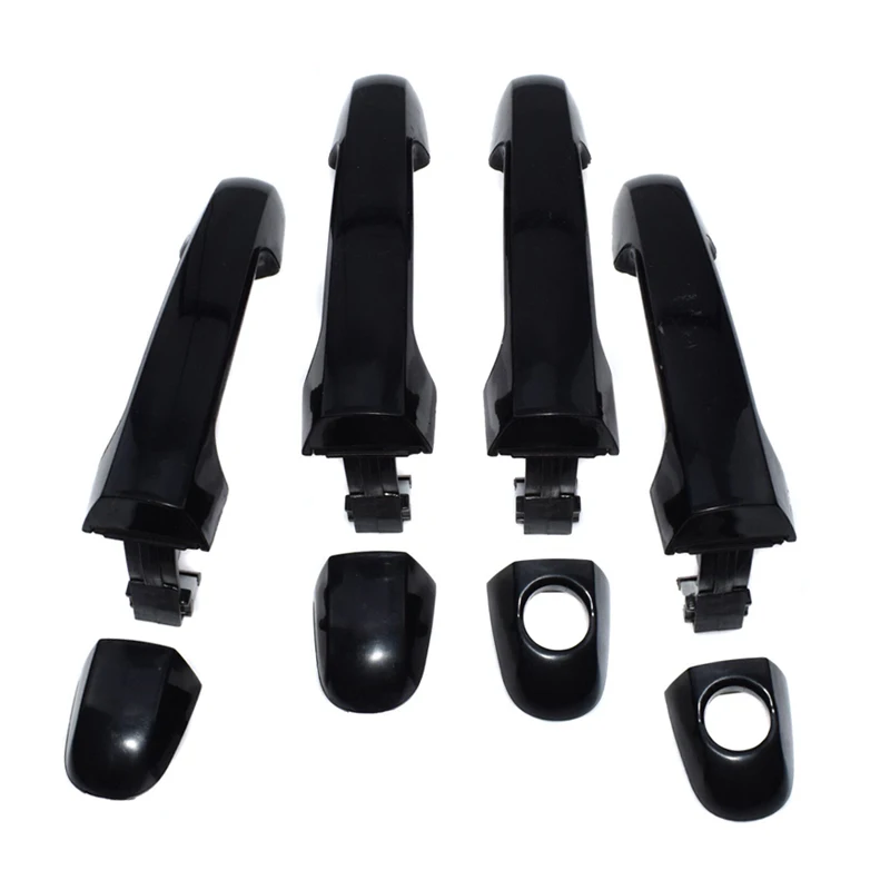 

Car Outer Front Rear Left Right Door Handle Kit Black ABS Fit for Hyundai Elantra 2006-2012 82661-2H000 82651-2H000 80698 80697