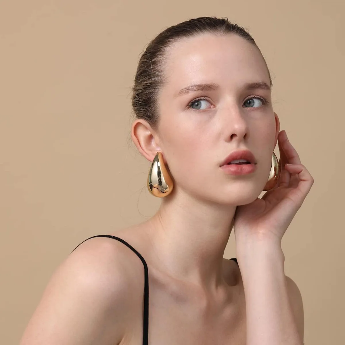 

Punk Exaggerate Metal Brass Ear Cuffs for Women Cool Girl Personality Gothic Trendy Chunky Ear Stud 2023 NEW