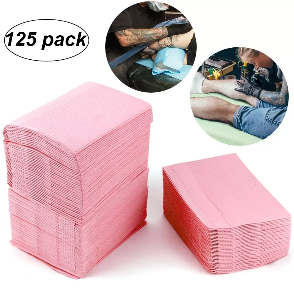 

5/125Pcs Disposable Tattoo Clean Pad Waterproof Medical Tattoo Table Cover Patient Tattoo Supplies Permanent Make up Accessories