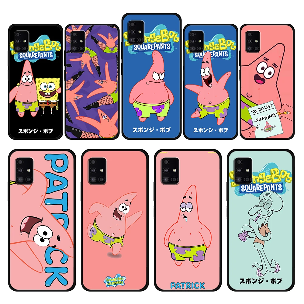 

SpongeBobs Patrick Star Cover Case for Samsung Galaxy A53 A73 A12 A52 A51 A32 A21s A50 A71 A72 A31 4G 5G Shell Capa TPU