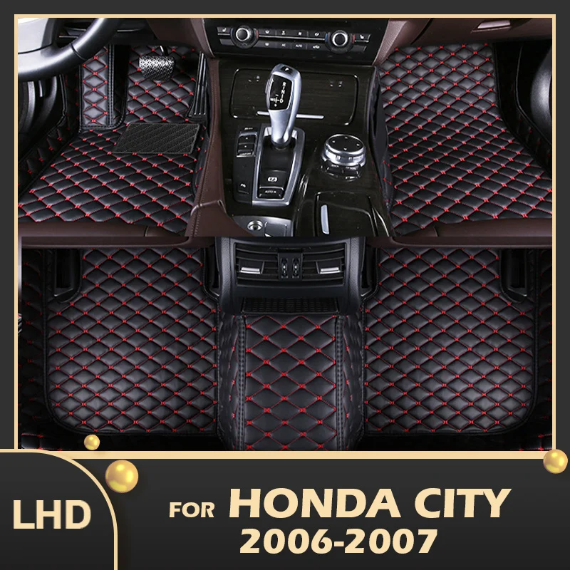 

Car Floor Mats For Honda City 2006 2007 Custom Auto Foot Pads Automobile Carpet Cover Interior Accessories