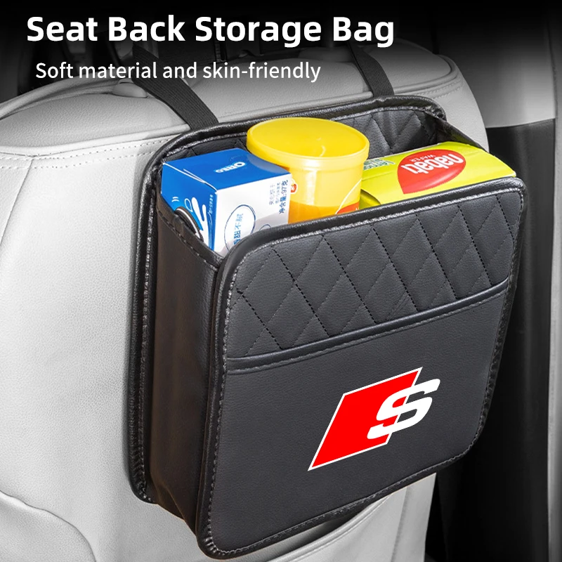 Сумка-органайзер на спинку автомобиля для Audi S1 S3 S4 S5 S6 S7 RS3 RS4 RS5 RS6 Q5 Q7 Q3 A3 A4 A6 A5 A1 A7 A8 Q2